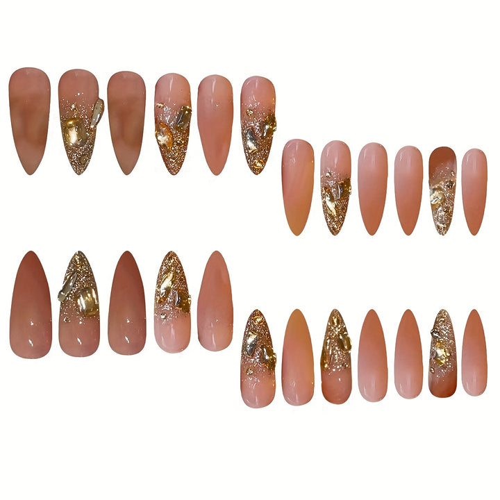 Glamorous Glittery Stiletto Nail Art Bowlift