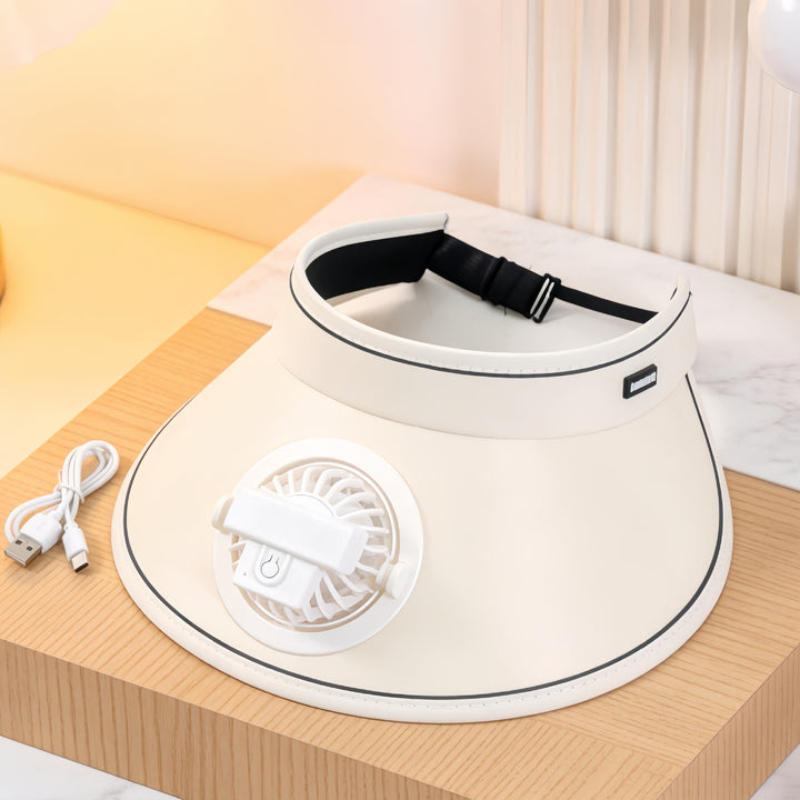 Ladies wearable cooling collar with fan Bowlift
