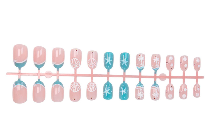 Artificial nail set with maritime details Bowlift