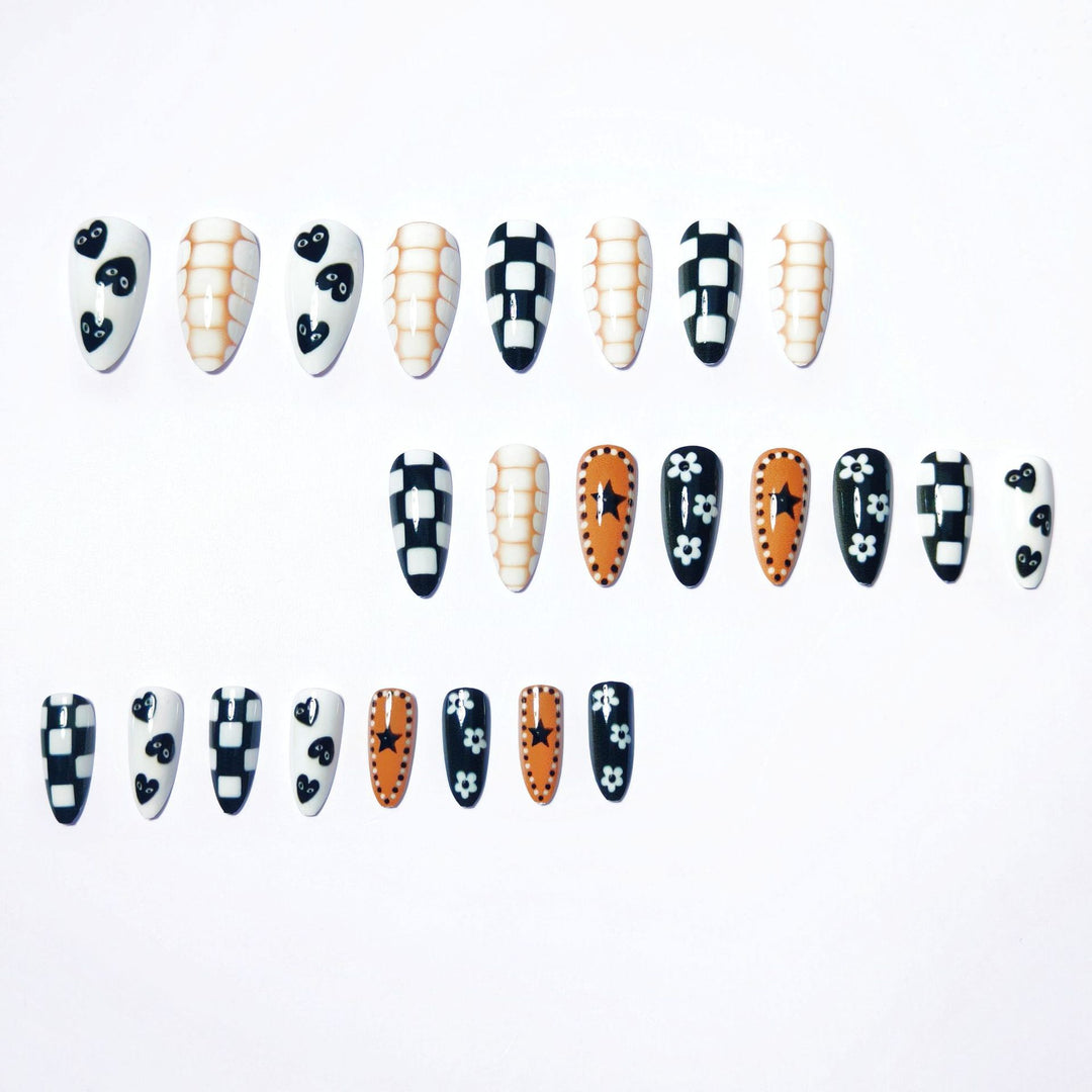 Creative Nail Art with Geometric Designs Bowlift