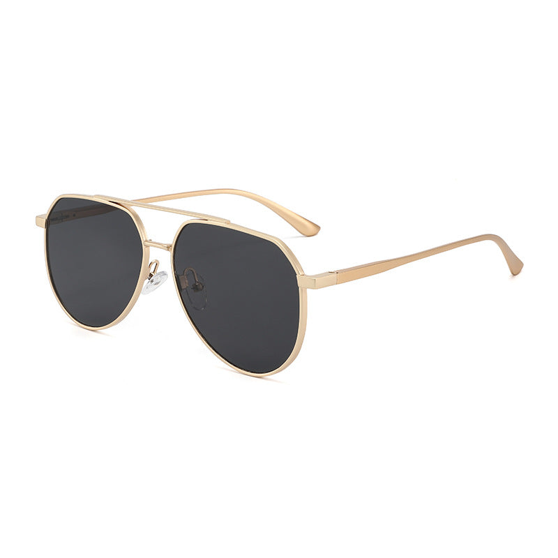 Men's Geometric Metal Frame Sunglasses Bowlift