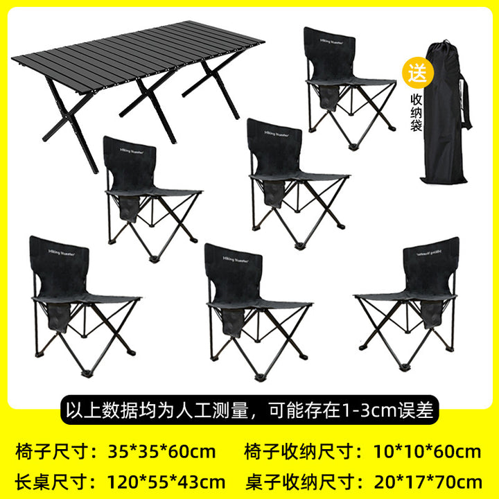 Folding Camping Chairs Set Bowlift