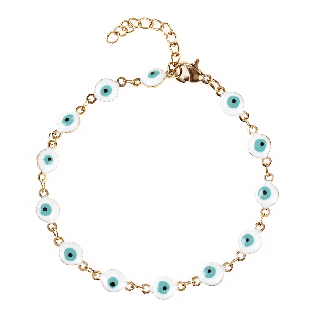Colorful Evil Eye Charm Bracelet Bowlift