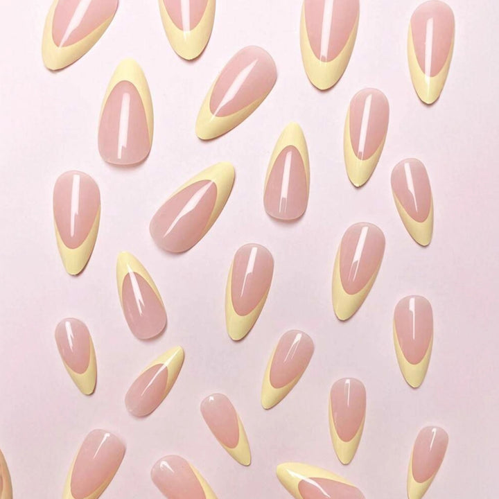 Acrylic nail set with elegant neon tips Bowlift