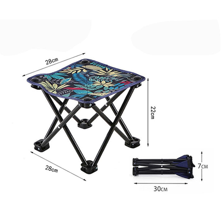 Foldable Camping Stool With Colorful Design Bowlift