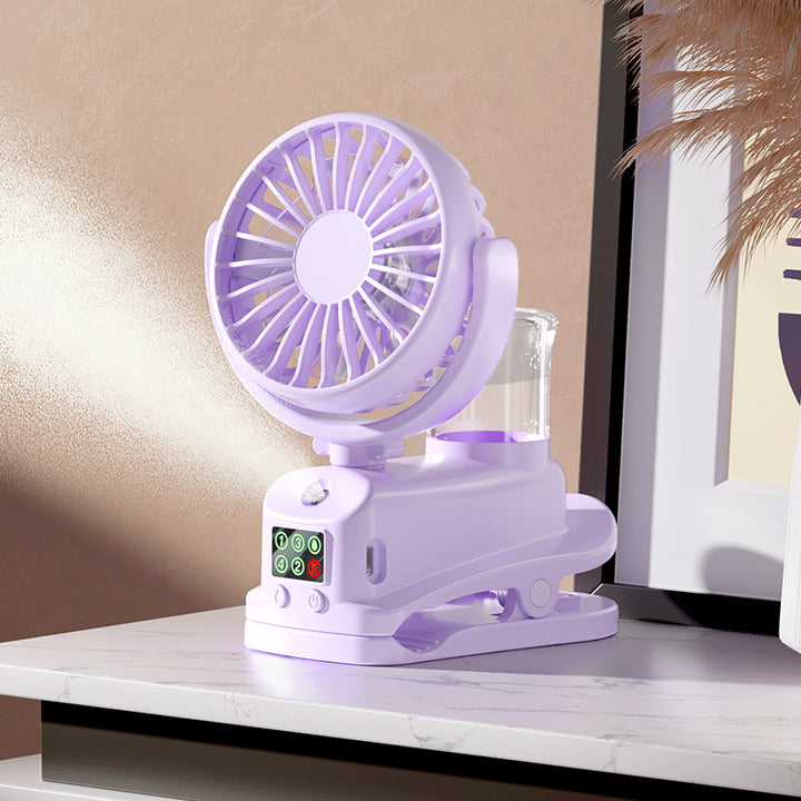 Ladies portable mini fan with water spray Bowlift