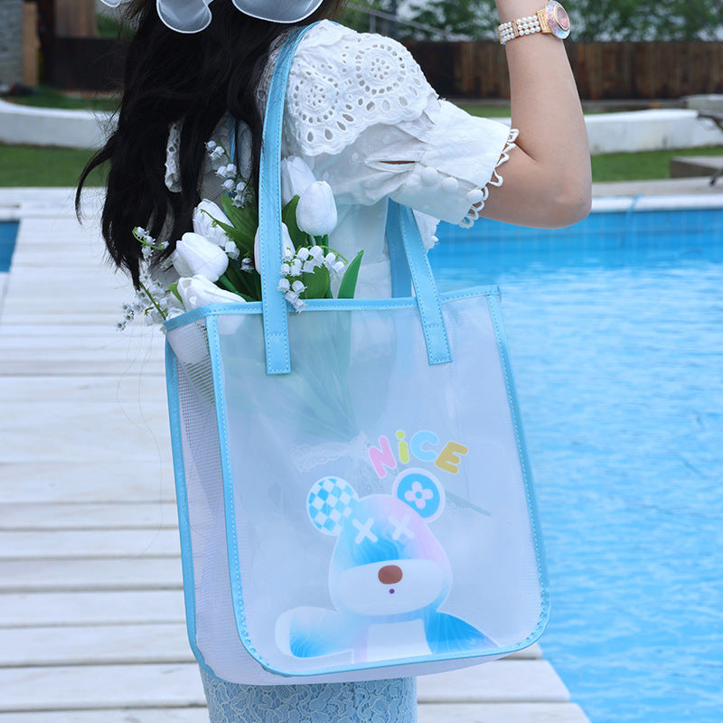 Leisure Handbag With Cute Bear Design Bowlift