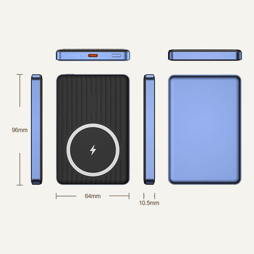 Magsafe Portable Power Bank with Integrated Fast Charger Bowlift