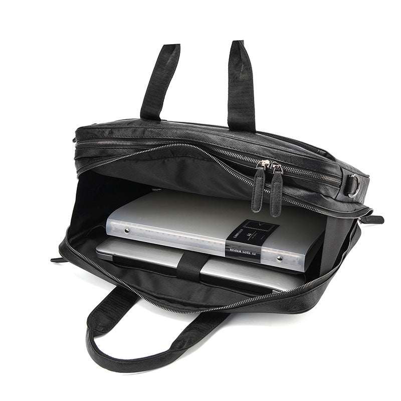 Professional Leather Briefcase Bowlift