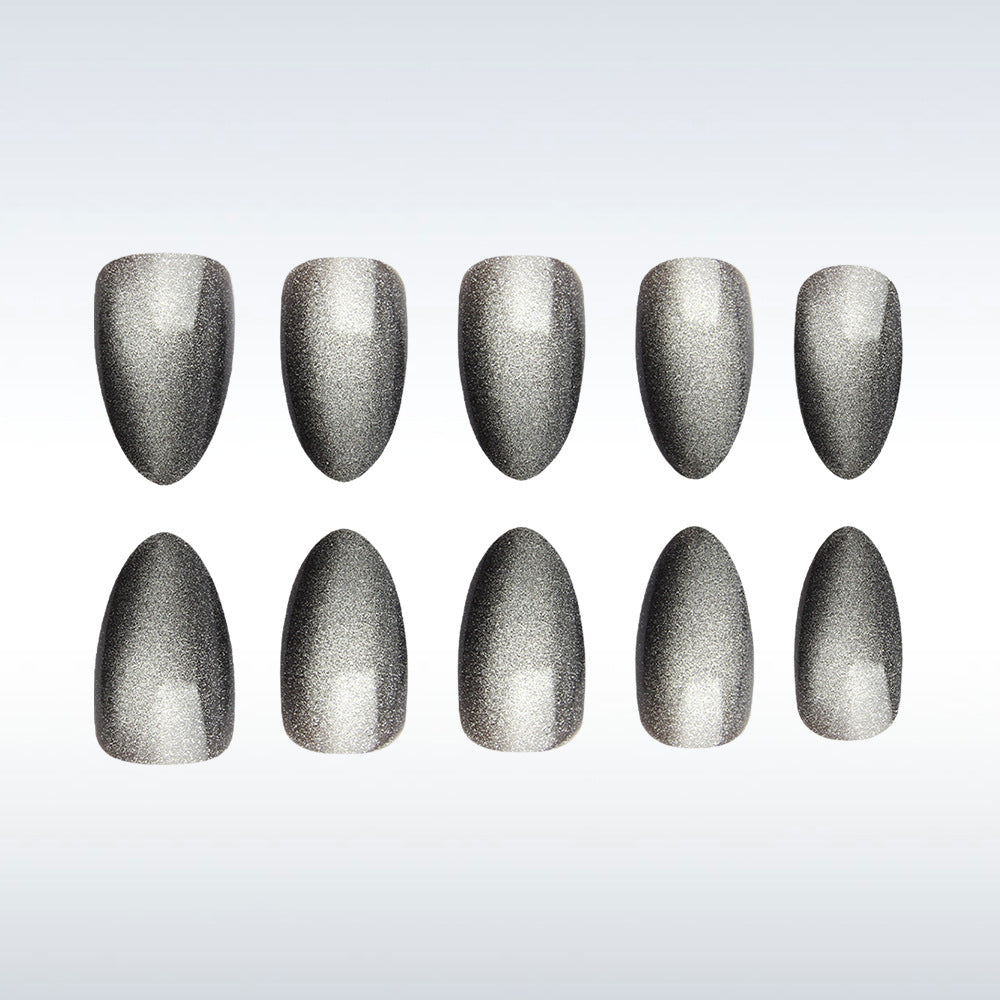 Sparkling Metallic Press-On Nails Bowlift