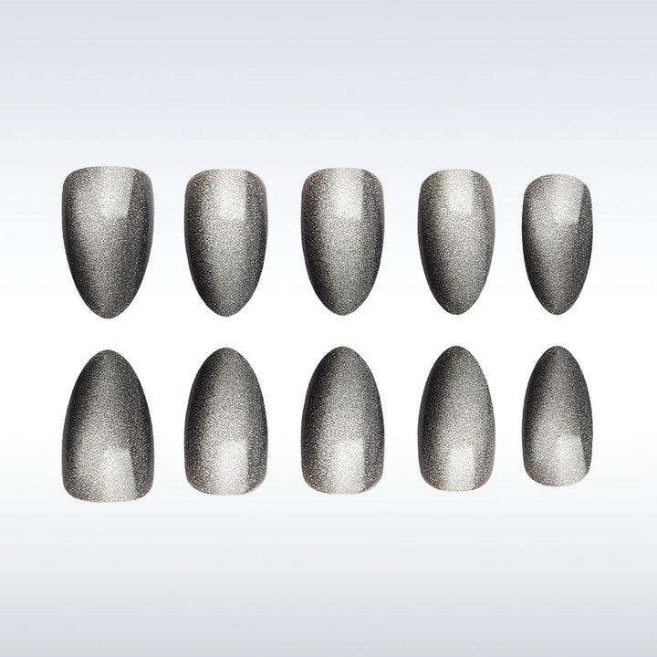 Sparkling Metallic Press-On Nails Bowlift