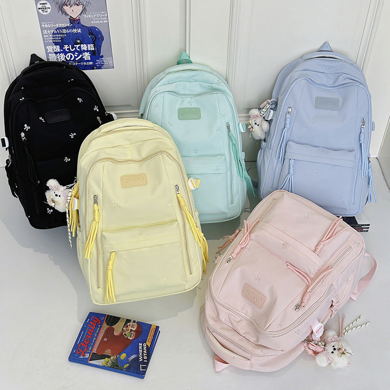 Stylish Embroidered Backpack Bowlift 1791205546