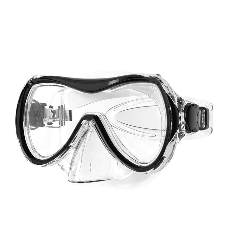 Diving mask with ergonomic design Bowlift