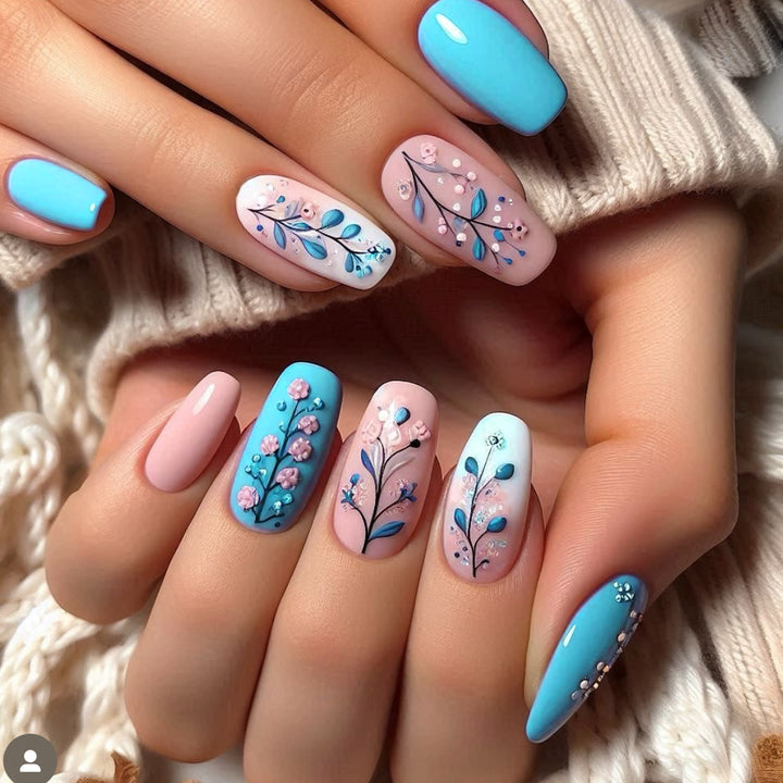 Decorative Floral 3D Nail Art Extensions Bowlift 1789713480
