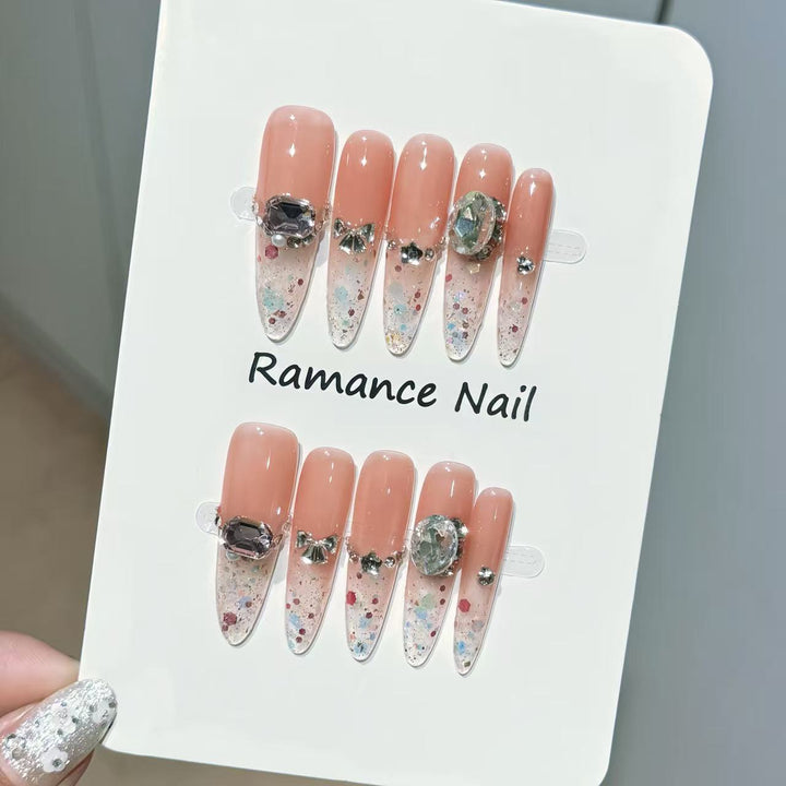 Elegant Press-On Nail Set Bowlift