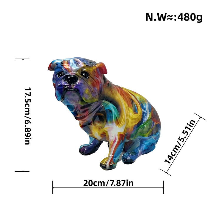 Artistic Bulldog Figurine Bowlift