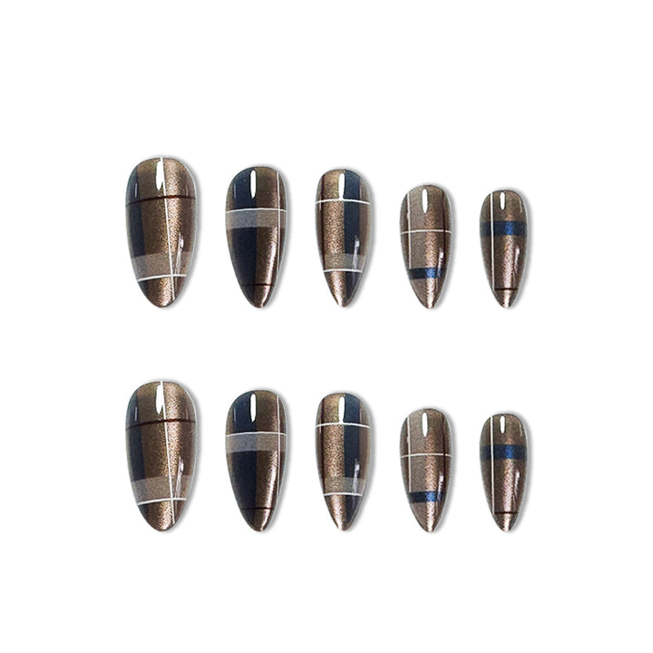Stylish Geometric Nail Art Extensions Bowlift