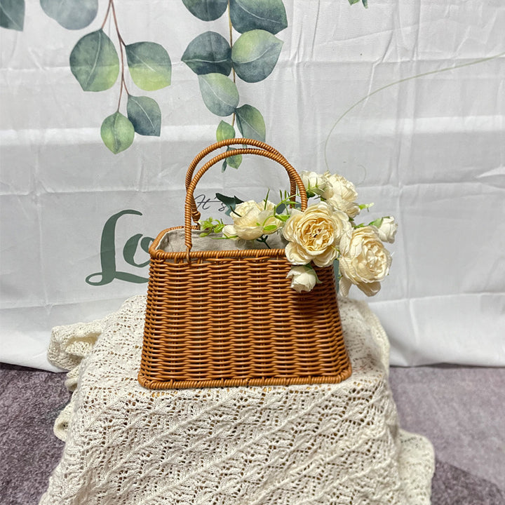 Decorative Woven Handcrafted Basket Bowlift