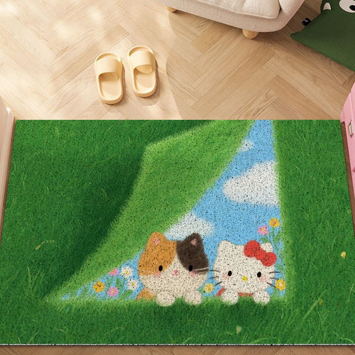 Cartoon Cat Area Rug