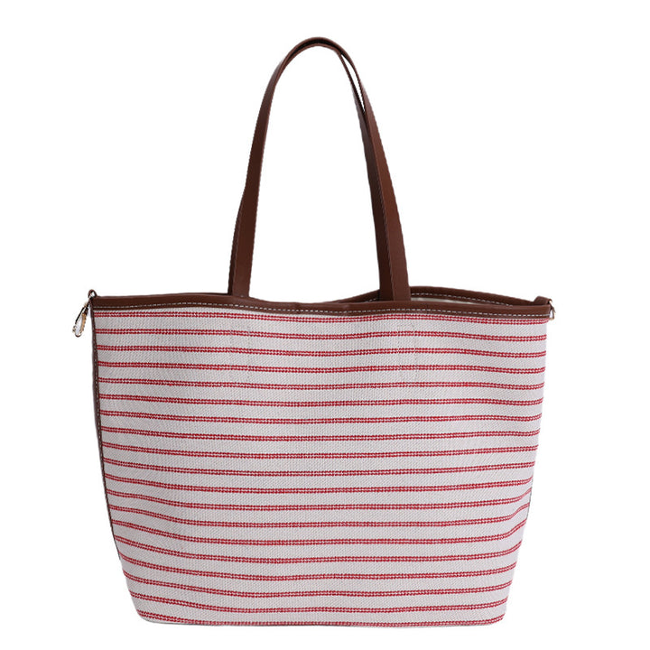 Reusable Striped Beach Tote Bowlift