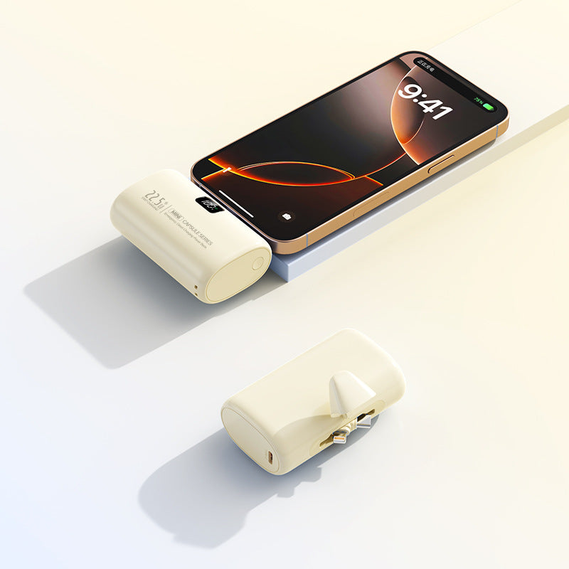 Portable power bank with integrated charger Bowlift