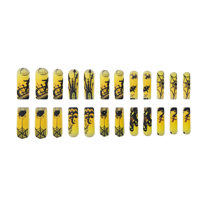 Halloween-Themed Long Press-On Nails Bowlift
