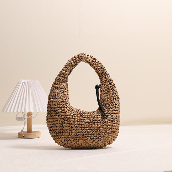 Handmade Basket Bag in Modern Hobo Style Bowlift