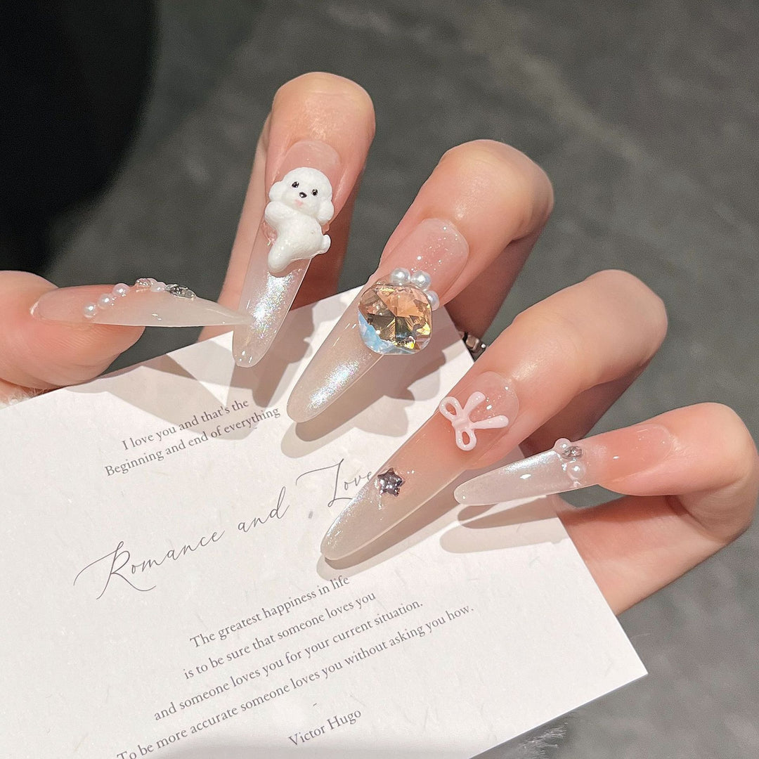 Creative Cartoon Nail Art Extensions Bowlift