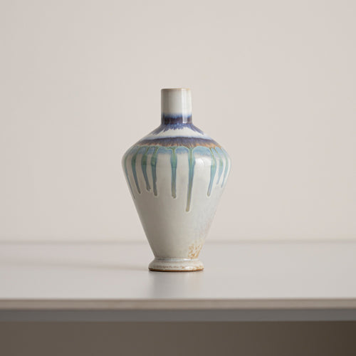 Elegant Drip-Glaze Ceramic Vase