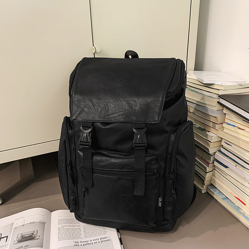 Vintage Leather Laptop Backpack