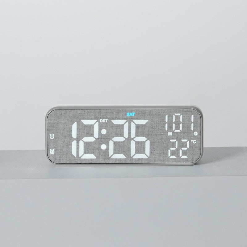 Digital Wood LED Alarm Clock with Temperature and Calendar Function Bowlift