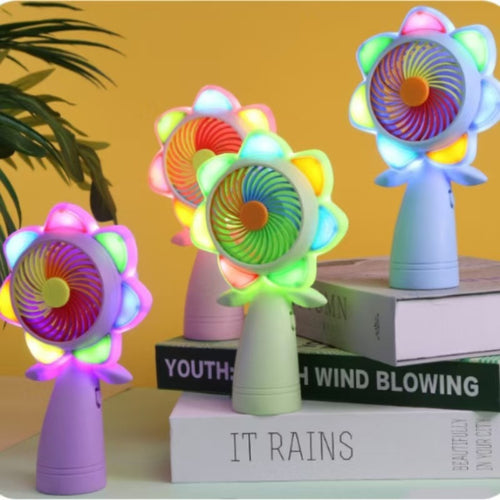 Women's Portable Color Change Fan Bowlift