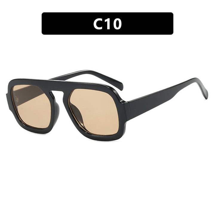 Women's trendy sunglasses with distinct angular design and UV protection Bowlift