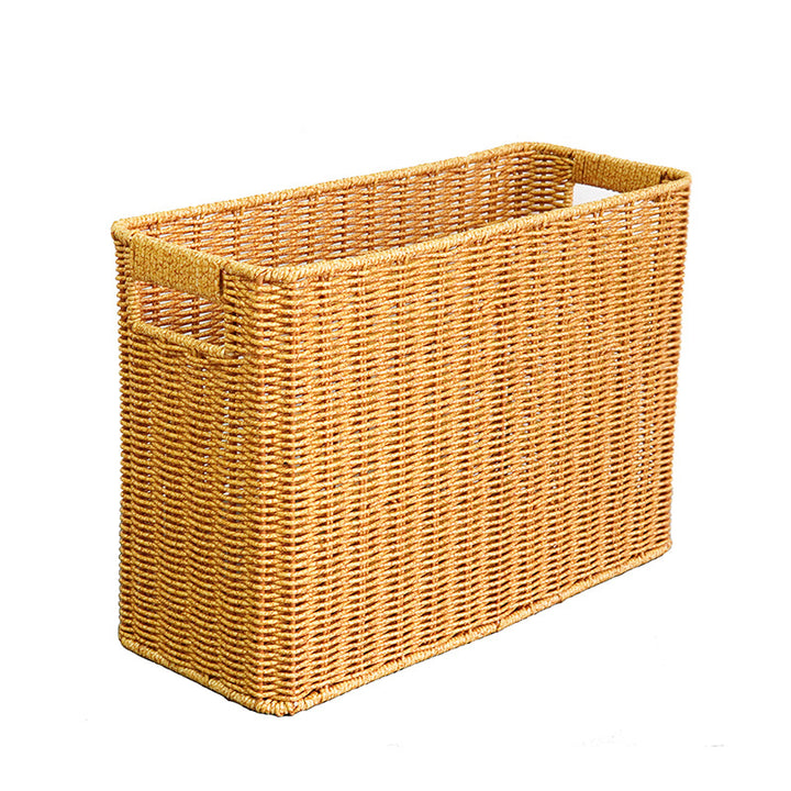Women's Rectangular Storage Basket with Open Handles Bowlift