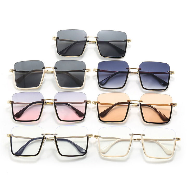 Women oversized sunglasses with elegant geometric frame Bowlift