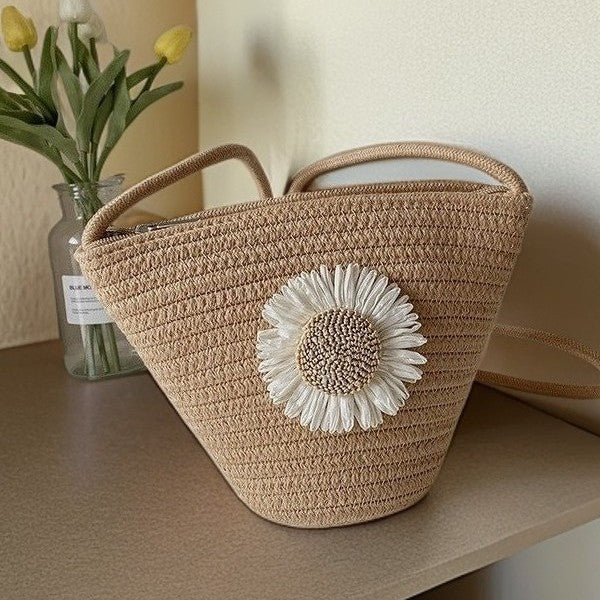 Handbag with Floral Design Bowlift