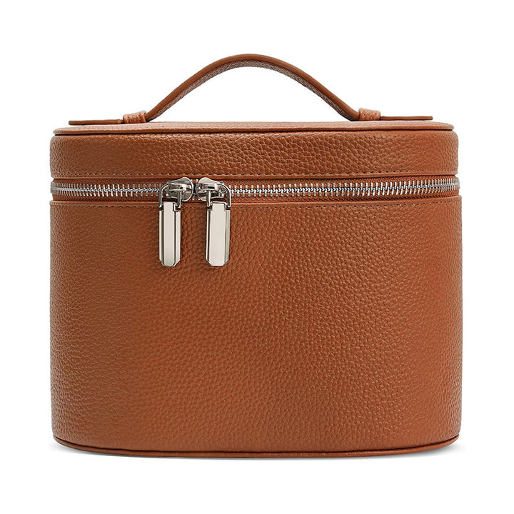 Cosmetic storage bag with elegant design and sturdy carrying handle Bowlift