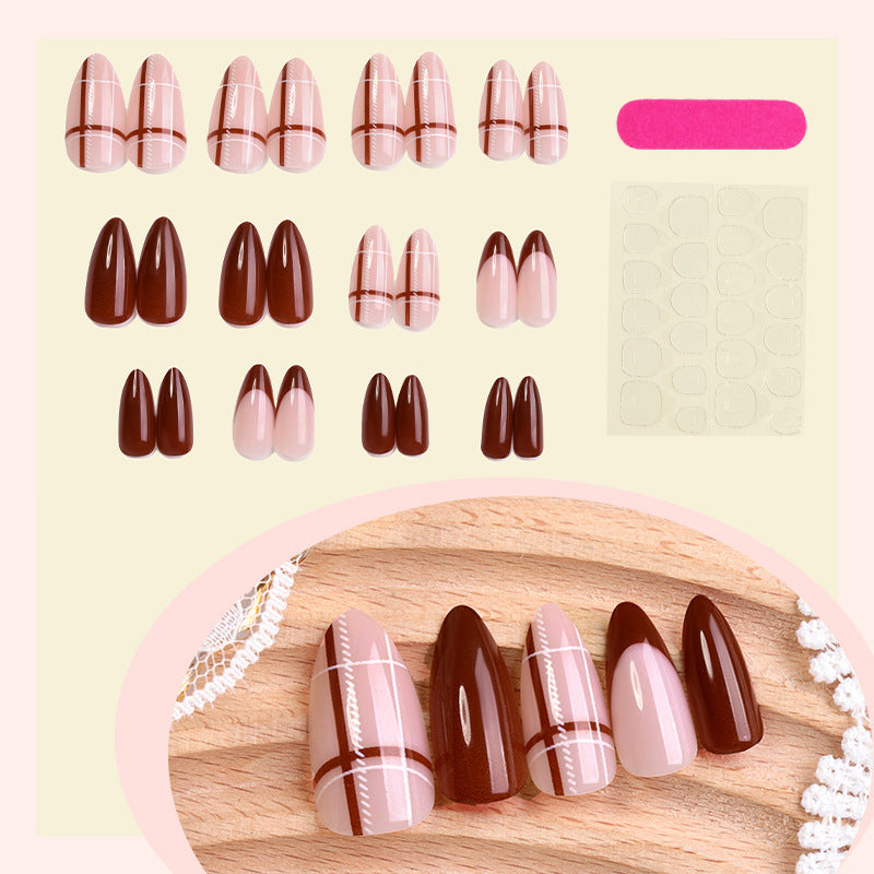 Acrylic Nail Set with Colorful Designs Bowlift