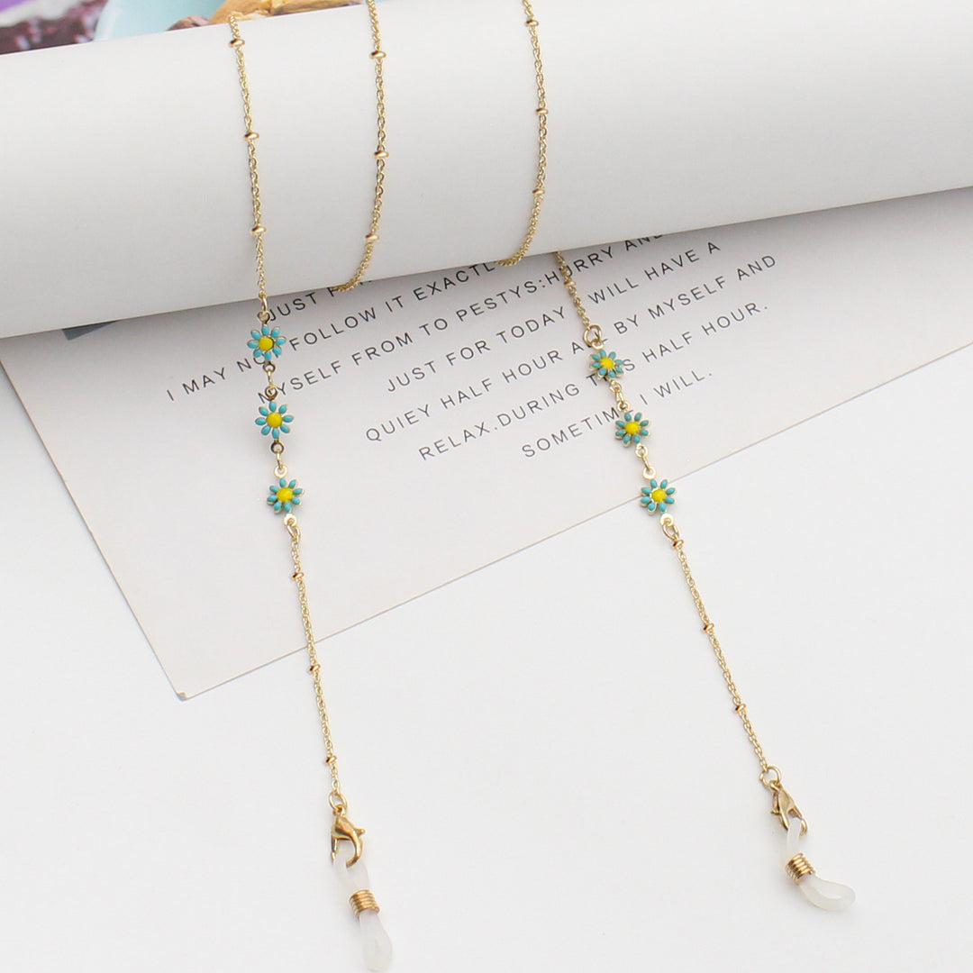 Floral Themed Eyewear Chain Bowlift