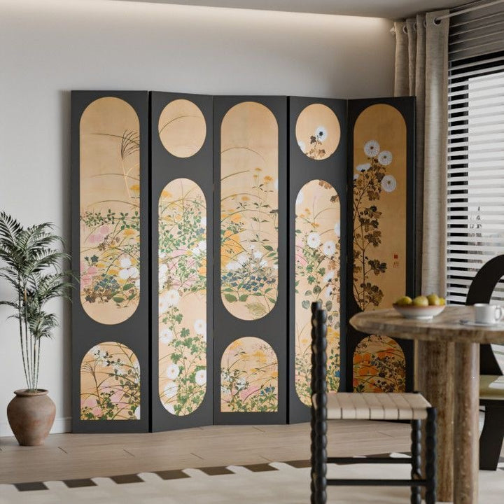 Artistic Floral Room Divider Bowlift