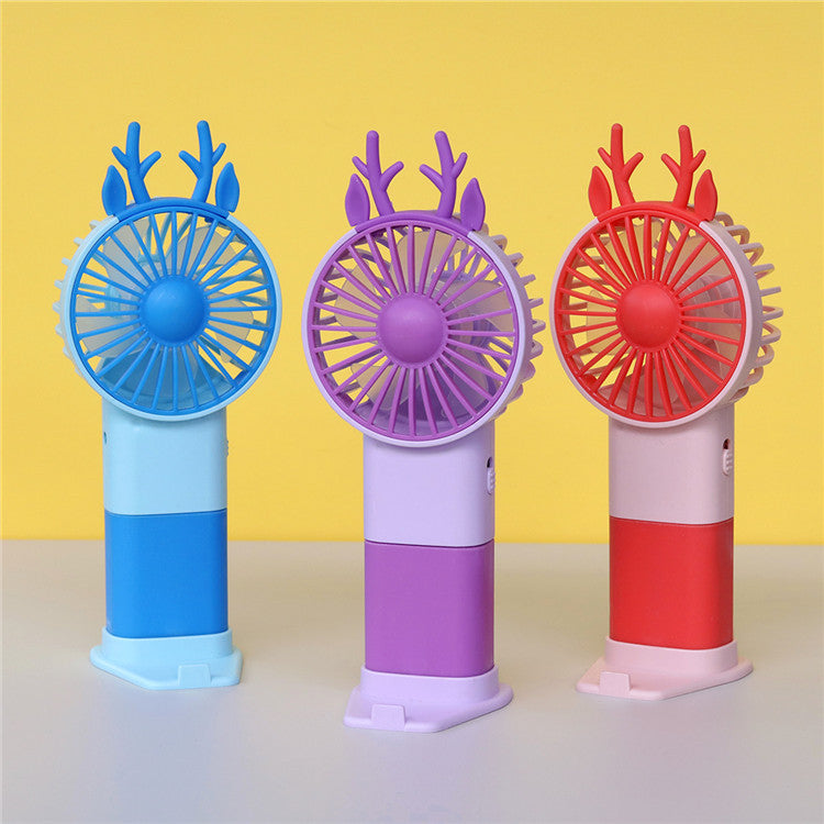Unisex Portable Hand Fan in Playful Cat Design Bowlift