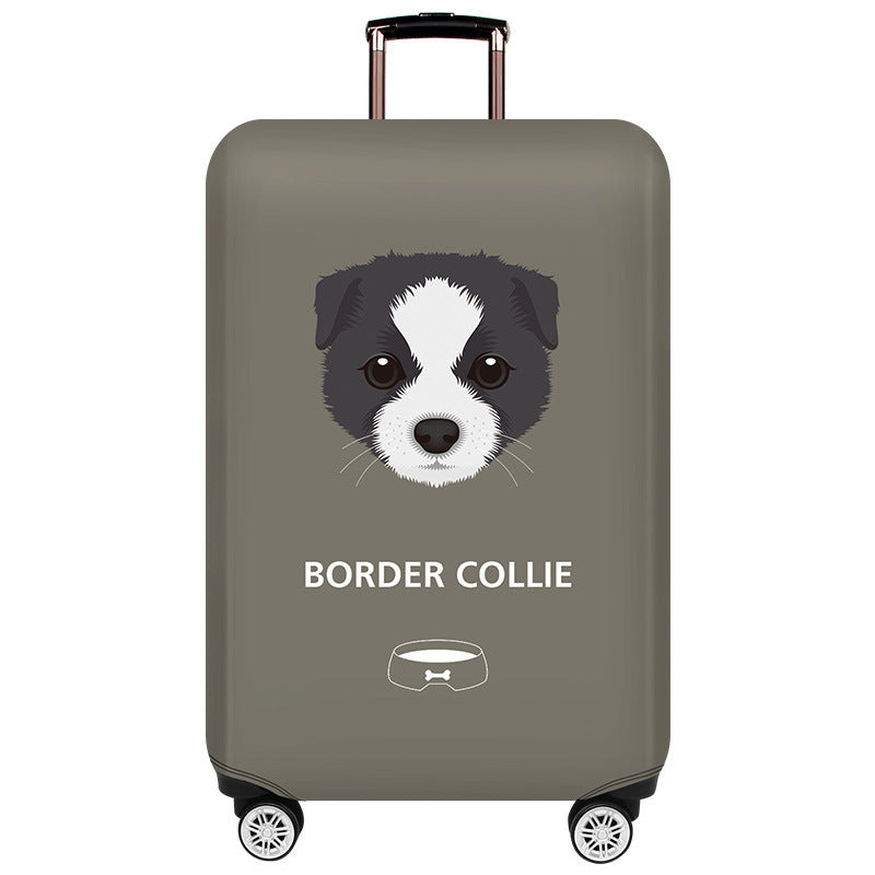 Unisex hard-shell suitcase with unique Pomeranian motif Bowlift
