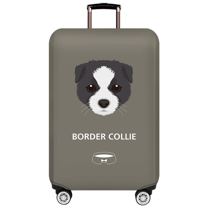 Unisex hard-shell suitcase with unique Pomeranian motif Bowlift