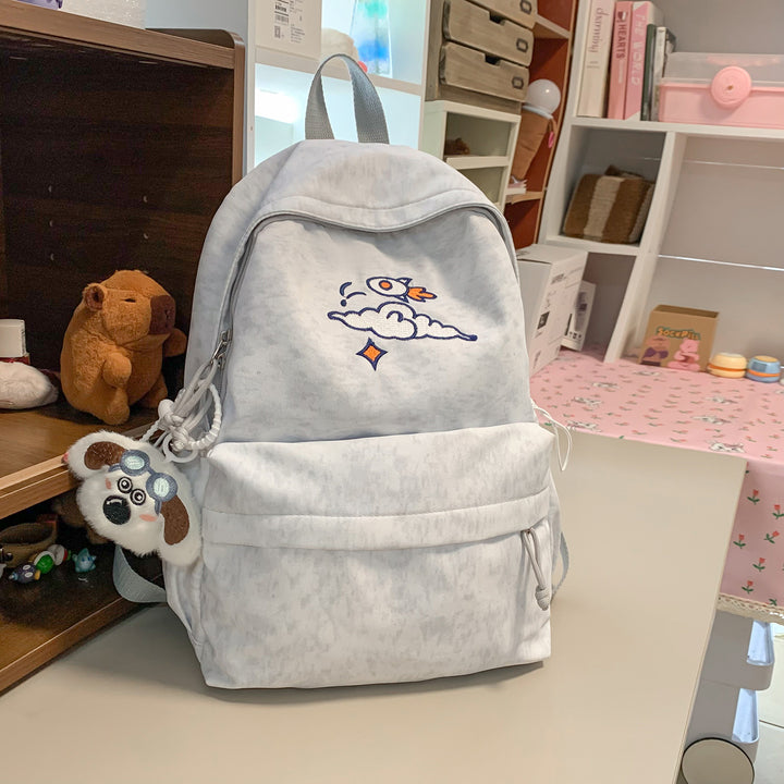 Everyday backpack with unique embroidery design Bowlift