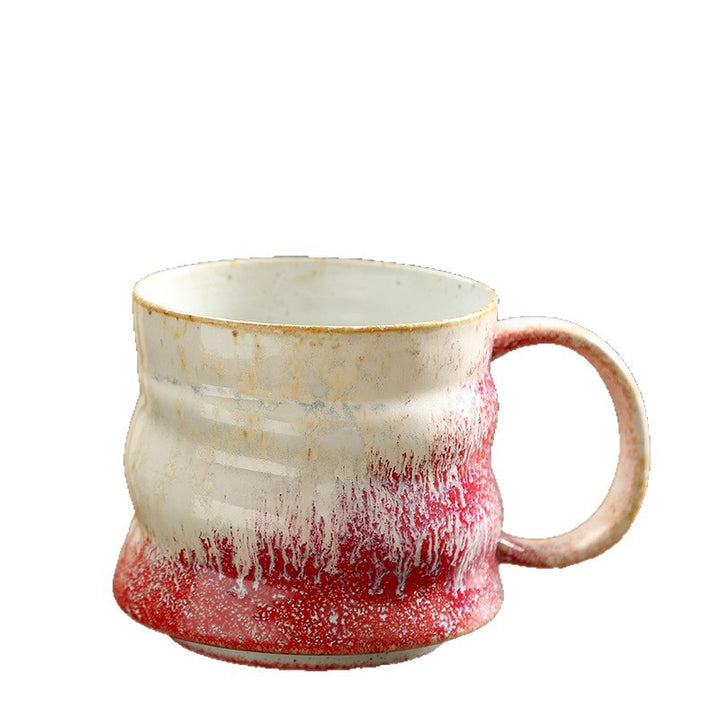 Handcrafted Wavy Ceramic Coffee Mug Bowlift