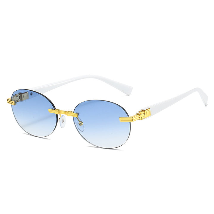 Women's fashionable sunglasses with transparent frame and flexible nose pad Bowlift