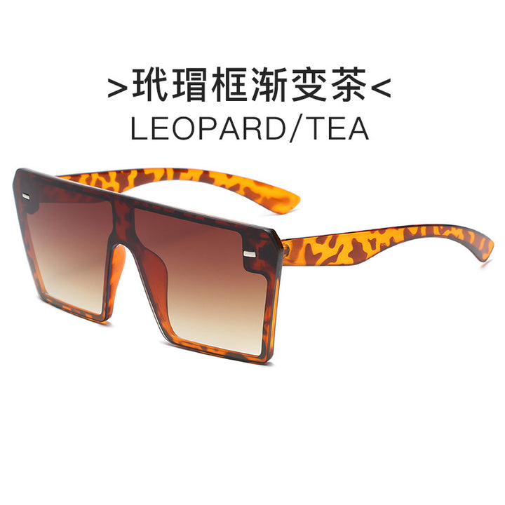 Women's futuristic sunglasses with oversized rectangular frame Bowlift