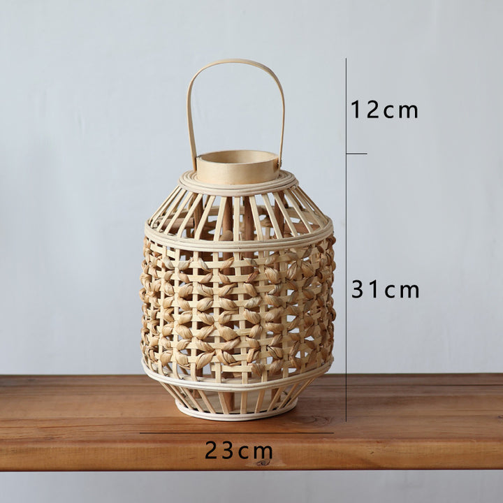 Handcrafted Rattan Lantern Bowlift