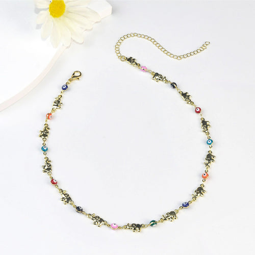 Colorful Elephant Charm Eyewear Chain Bowlift