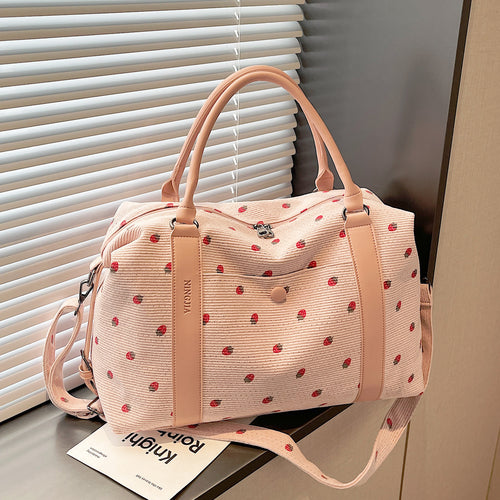 Stylish Quilted Weekend Duffle Bag Bowlift